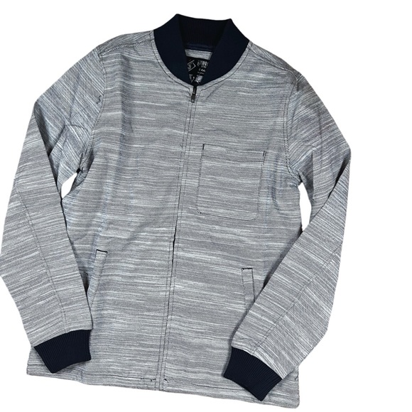 Indigo Star Men’s Small Muli Navy Twill Full Zip Bomber Shirt Jacket NWT - Picture 11 of 11